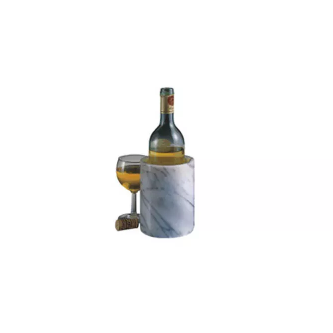 American Metalcraft MWC57WHITE White Marble Wine Cooler