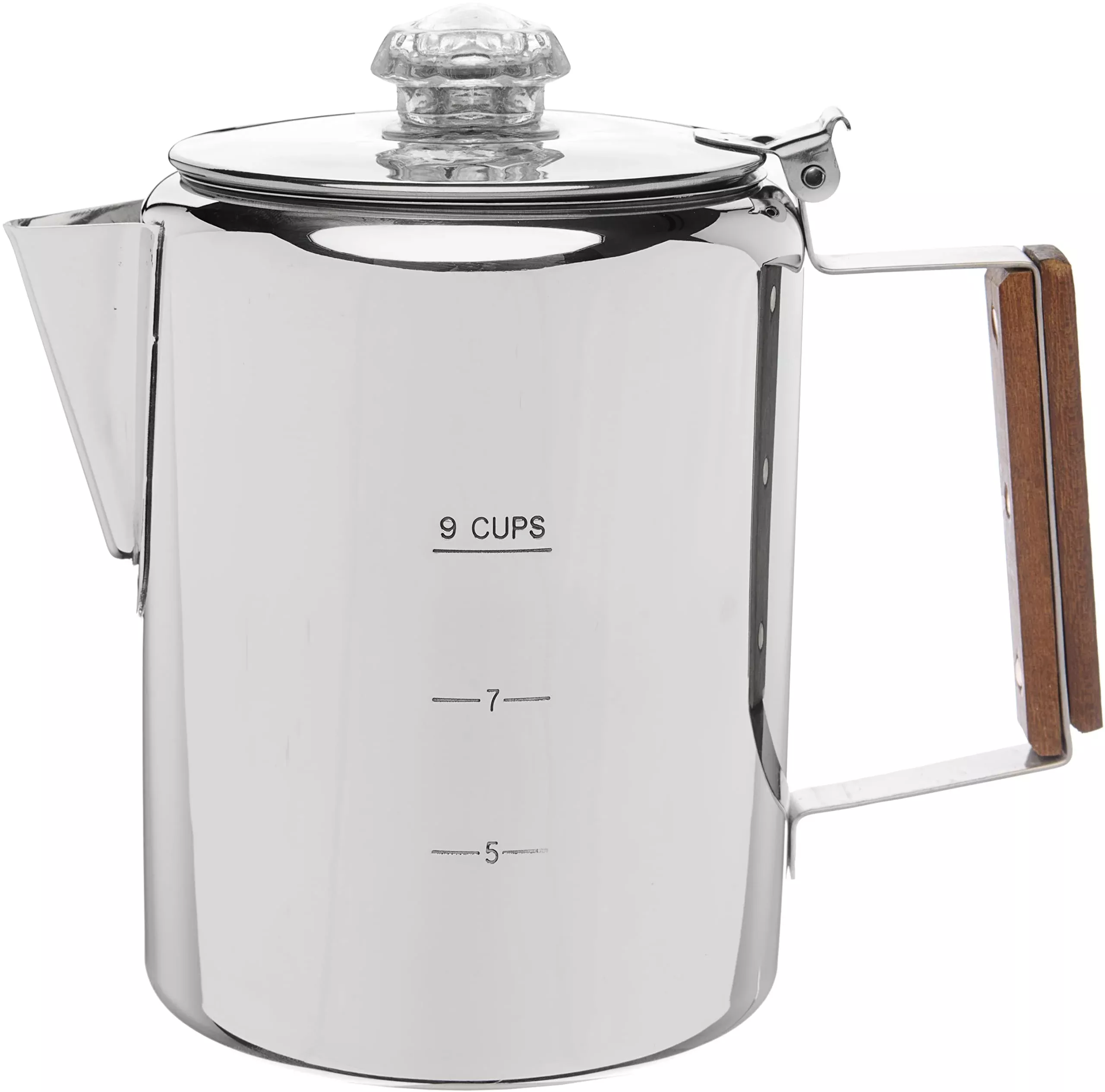 COLETTI Bozeman Camping Coffee Pot - Coffee Percolator - Percolator Coffee Pot for Campfire or Stove Top Coffee Making - 9 CUP