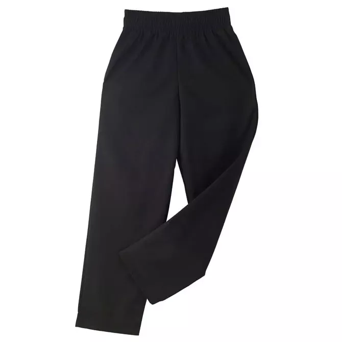 Kitchen Wears RZFB-PANTSM Small Black Baggy Chef Pants