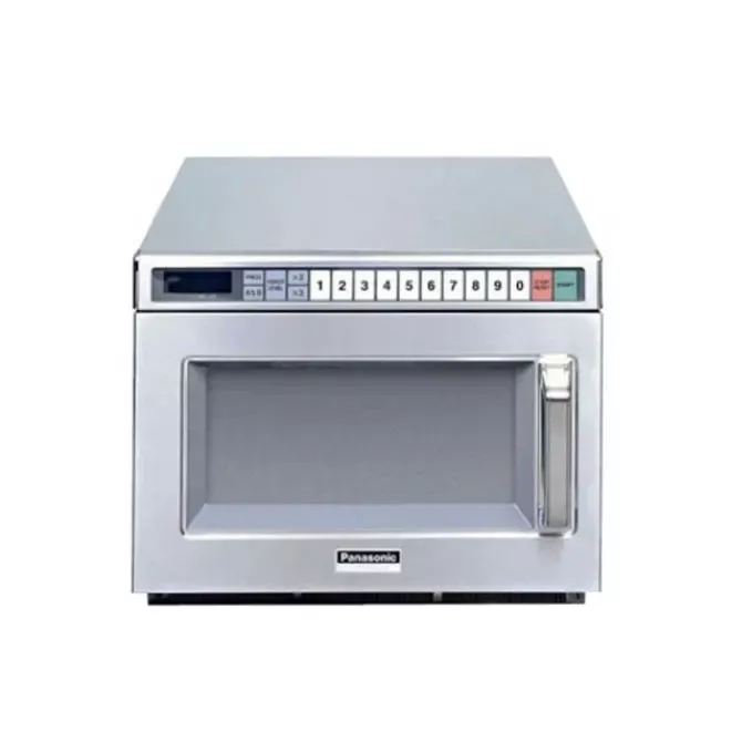 Panasonic NE-12523 0.6 cu. ft. 1200 Watt Heavy Duty Programmable Microwave Oven 16-5/8"W