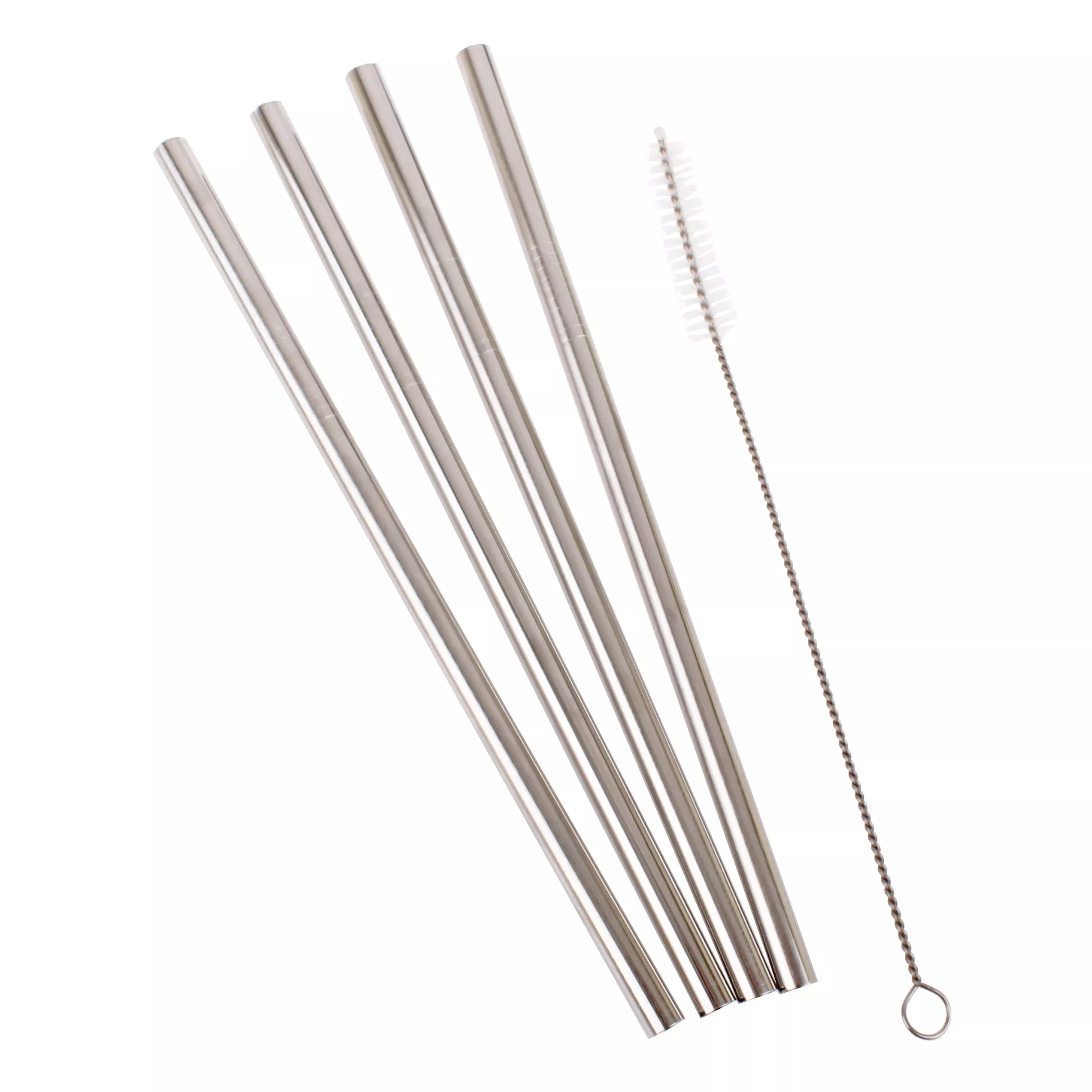 S/S Straight Smoothie Straws set 4