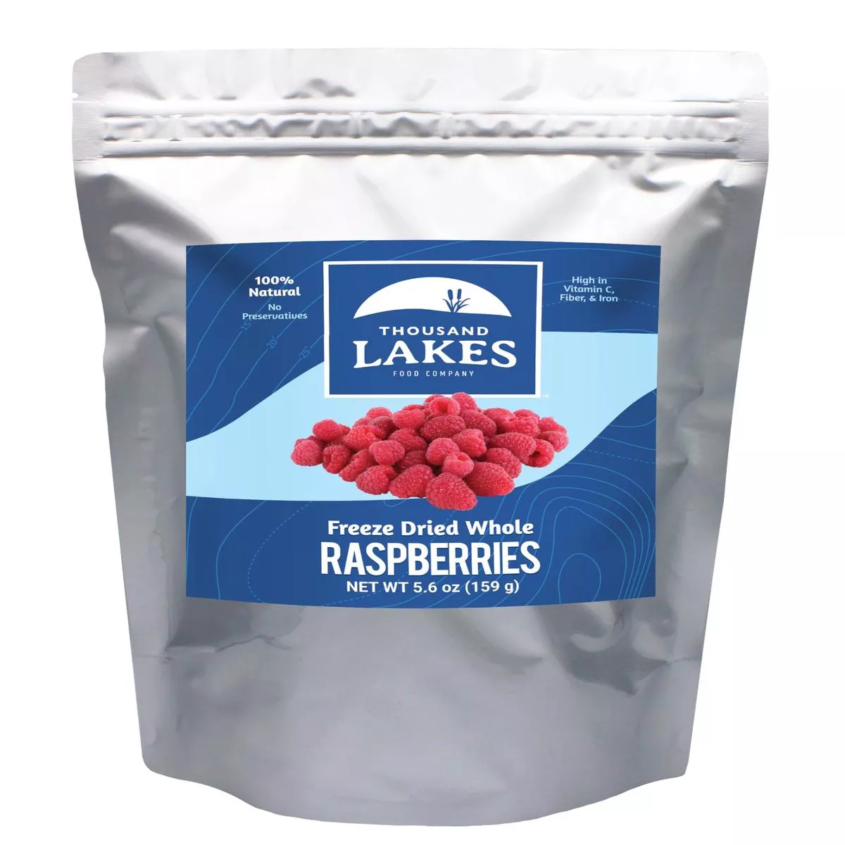 Thousand Lakes Freeze Dried Raspberries – No Sugar Added – 5.6 oz Bulk